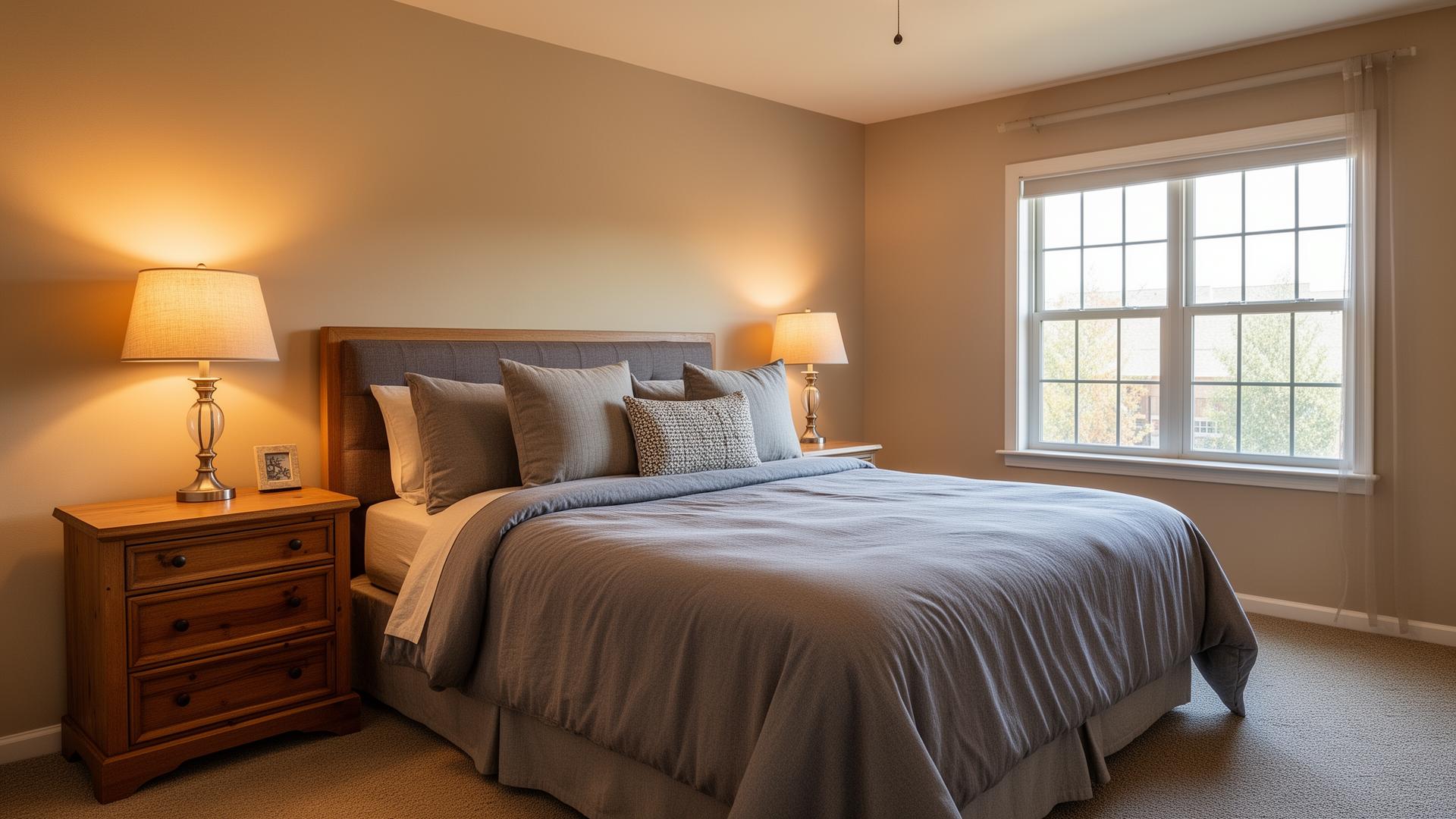 Spotless bedroom after professional move-in cleaning by StarPro MKE